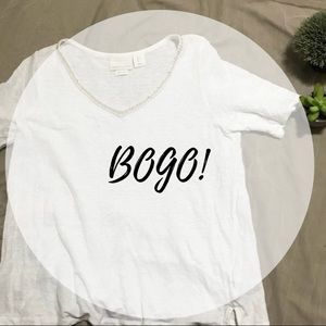 🔥 FINAL - BOGO TOPS Sparkle Neck line tee